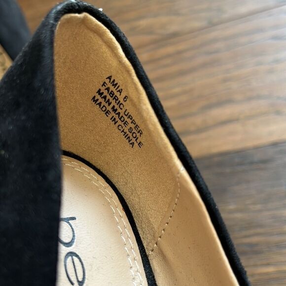 BEBE like new Black faux suede black heels - Picture 12 of 12